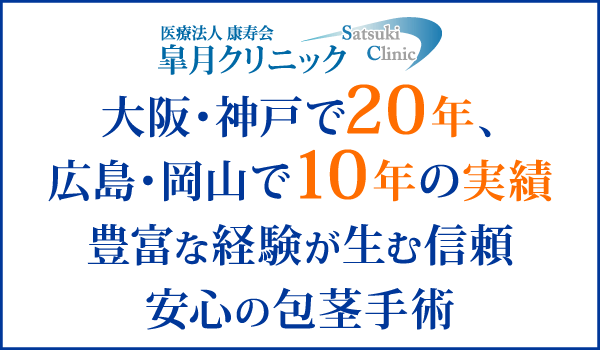 大阪・神戸で20年、広島・岡山で10年の実績 経験豊富な医師と最新の治療で理想の自分へ